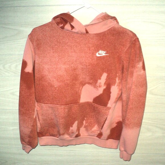 Nike Track Sweatsuit Track Set Boys Hoodie Size XL, Pants Size L Camo Peach Rust - Picture 2 of 8